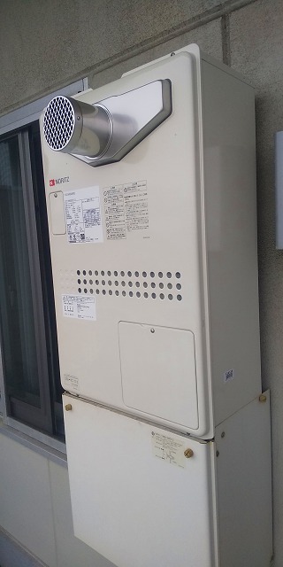 兵庫県尼崎市 Ｔ様 都市ガス ノーリツ給湯器 GTH-2444AWX3H-T-1 BL 24号フルオート給湯暖房給湯器 交換工事 交換後