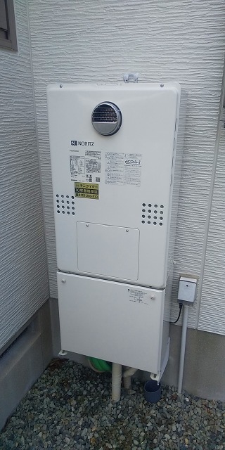 大阪府箕面市 T様 都市ガス ノーリツエコジョーズ GTH-C2460AW3H BL  24号スタンダード（フルオート）給湯暖房給湯器 交換工事 交換後