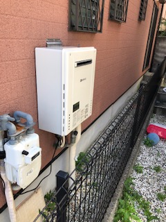 兵庫県川西市 H様 都市ガス ノーリツ給湯器 GT-2460SAWX-1 BL 24号オート追焚付給湯器 交換工事 交換後