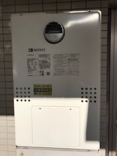 東京都大田区 Ｎ様 都市ガス ノーリツエコジョーズ GTH-C2460AW3H BL 24号スタンダード（フルオート）給湯暖房給湯器 交換工事 交換後