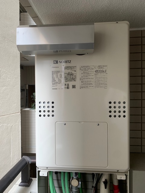 東京都杉並区 Ｉ様 都市ガス ノーリツエコジョーズ GTH-C2460AW3H BL 24号スタンダード（フルオート）給湯暖房給湯器 交換工事 交換後