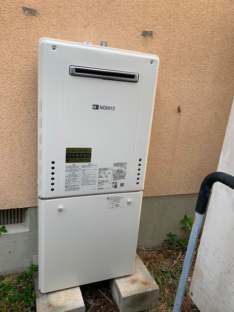 大阪府泉南郡熊取町 I様 都市ガス ノーリツ給湯器 GT-2460SAWX-1 BL 24号オート追焚付給湯器 交換工事 交換後