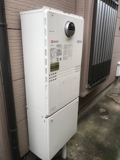 東京都八王子市 S様 都市ガス ノーリツエコジョーズ GTH-C2450AW3H-1 BL 24号スタンダード（フルオート）給湯暖房給湯器 交換工事 交換後