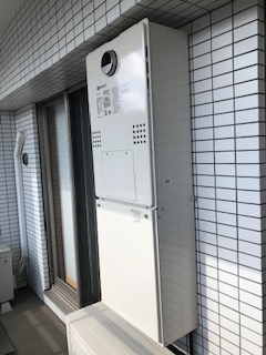 神奈川県横浜市中区 Ｔ様 都市ガス ノーリツエコジョーズ GTH-C2460AW3H BL 24号スタンダード（フルオート）給湯暖房給湯器 交換工事 交換後