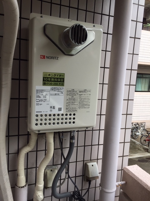 兵庫県伊丹市 M様 都市ガス ノーリツ給湯器 GQ-2039WS-C-1 20号オートストップ給湯専用給湯器 交換工事 交換後