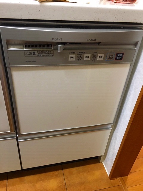 大阪府羽曳野市 N様 都市ガス リンナイ食器洗い乾燥機 RSW-404A-SV 食器洗い乾燥機 交換工事 交換前
