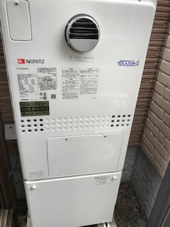 神奈川県横浜市青葉区 M様 都市ガス ノーリツエコジョーズ GTH-C2450AW3H-1 BL 24号スタンダード（フルオート）給湯暖房給湯器 交換工事 交換後