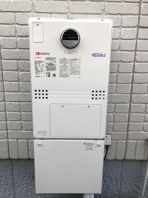 兵庫県加古郡  T様 都市ガス ノーリツエコジョーズ  GTH-C2450SAW3H-1 BL 24号シンプル（オート）給湯暖房給湯器 交換工事 交換後