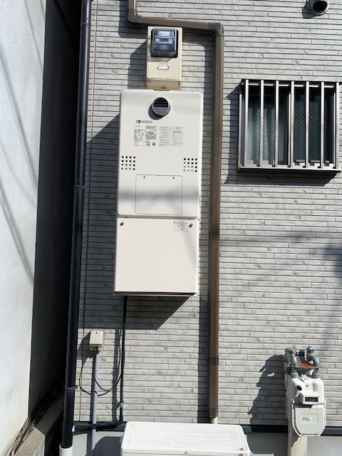 京都府京都市南区 Ｍ様 都市ガス ノーリツエコジョーズ GTH-C2460SAW3H BL 24号シンプル（オート）給湯暖房給湯器 交換工事 交換後