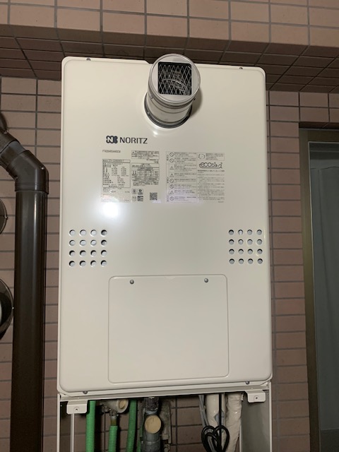 神奈川県横須賀市 Ｍ様 都市ガス ノーリツエコジョーズ GTH-C2460AW3H-T BL 24号スタンダード（フルオート）給湯暖房給湯器 交換工事 交換後