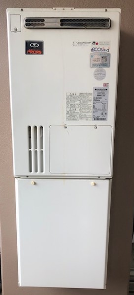 兵庫県神戸市西区 Ｍ様 都市ガス ノーリツエコジョーズ GTH-CP2450AW3H-1 BL 24号スタンダード（フルオート）給湯暖房給湯器 交換工事 交換前