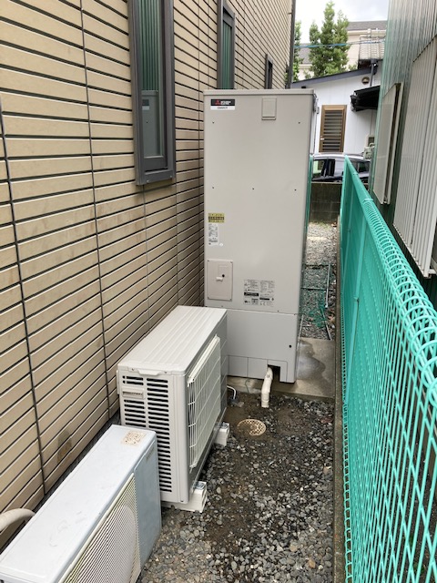 福岡県福岡市博多区 Ｎ様 三菱電機エコキュート SRT-C375 370L角型エコオート 交換工事 交換前