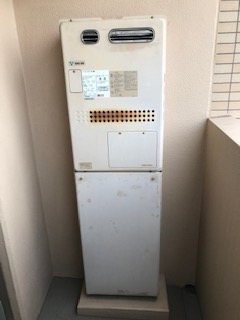 愛知県名古屋市熱田区 Ｉ様 都市ガス ノーリツエコジョーズ GTH-C2460AW3H BL 24号スタンダード（フルオート）給湯暖房給湯器 交換工事 交換前