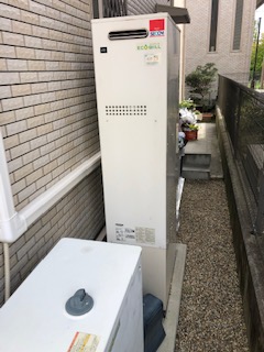 奈良県生駒市 Ｓ様 都市ガス ノーリツエコジョーズ GTH-C2461AW6H BL 24号スタンダード（フルオート）給湯暖房給湯器 交換工事 交換後
