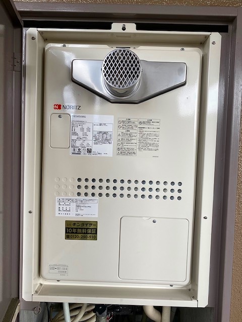 大阪府大阪市東成区 K様 都市ガス ノーリツ給湯器 GTH-2444SAWX3H-T-1 BL 24号オート給湯暖房給湯器 交換工事 交換後