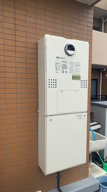 神奈川県川崎市麻生区 N様 都市ガス ノーリツエコジョーズ 	GTH-C2460AW3H BL 24号（フルオート）給湯暖房給湯器 交換工事 交換後