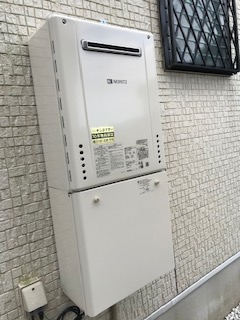 神奈川県平塚市 Ｍ様 都市ガス ノーリツ給湯器 GT-2060AWX-1 BL 20号フルオート追焚付給湯器 交換工事 交換後