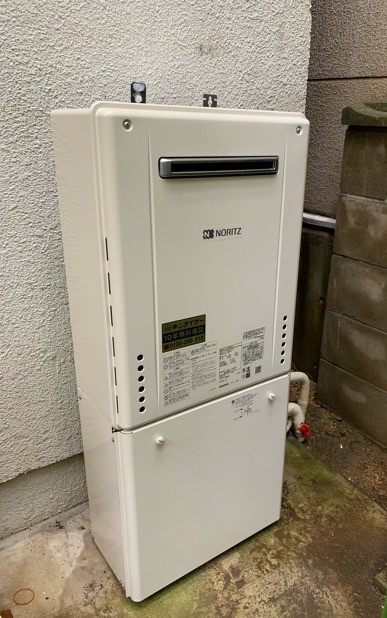 京都府京都市西京区 H様 都市ガス ノーリツ給湯器 GT-2460AWX-1 BL 12A13A 24号フルオート追焚付給湯器 交換工事 交換後