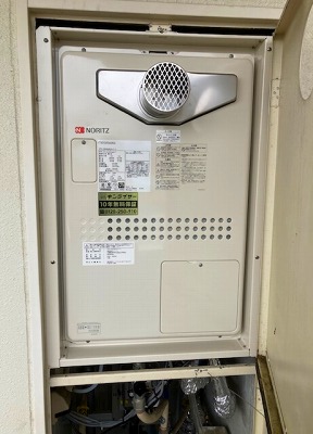 奈良県奈良市 Ｎ様 都市ガス ノーリツ給湯器 GTH-2444AWX3H-T-1 BL 24号フルオート給湯暖房給湯器 交換工事 交換後