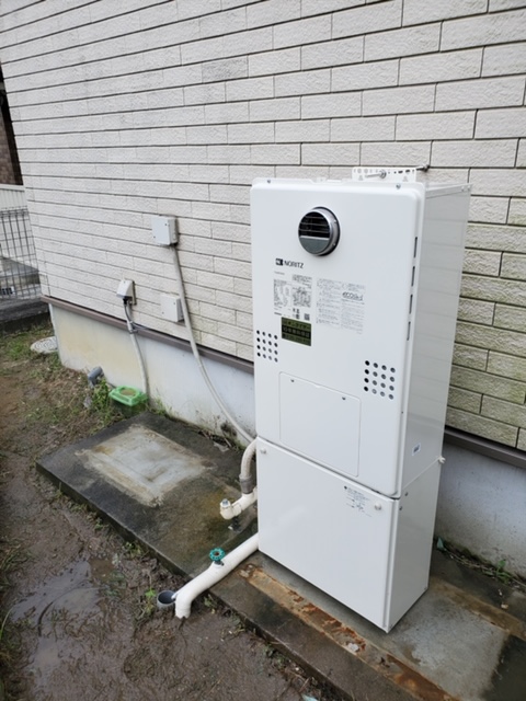 愛知県岡崎市 Ｋ様 都市ガス ノーリツエコジョーズ GTH-C2460SAW3H BL 24号シンプル（オート）給湯暖房給湯器 交換工事 交換後