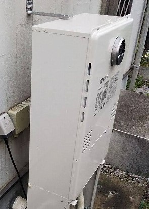東京都多摩市 Y様 都市ガス ノーリツエコジョーズ GTH-C2460AW3H BL 24号スタンダード（フルオート）給湯暖房給湯器 交換工事 交換後