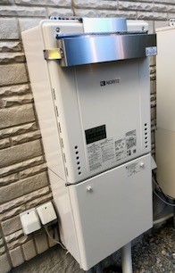 東京都八王子市 H様 都市ガス ノーリツ給湯器 GT-2460SAWX-1 BL 24号オート追焚付給湯器 交換工事 交換後