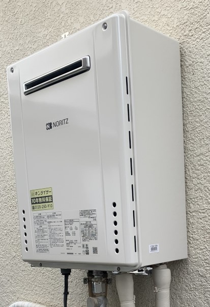 東京都練馬区 Ｓ様 都市ガス ノーリツ給湯器 GT-1660SAWX-1 BL 16号オート追焚付給湯器 交換工事 交換後