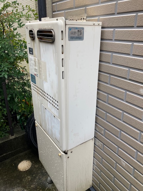 奈良県生駒市 Ｉ様 都市ガス ノーリツエコジョーズ GTH-C2460SAW3H BL 24号シンプル（オート）給湯暖房給湯器 交換工事 交換前