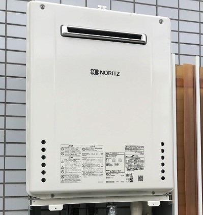 東京都調布市 S様 都市ガス ノーリツ給湯器 GT-1660SAWX-1 BL 16号オート追焚付給湯器 交換工事 交換後