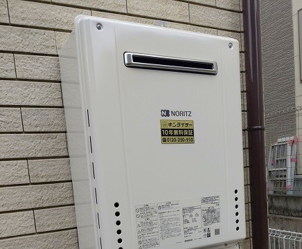 神奈川県川崎市麻生区 I様 都市ガス ノーリツ給湯器 GT-2460SAWX-1 BL 24号オート追焚付給湯器 交換工事 交換後