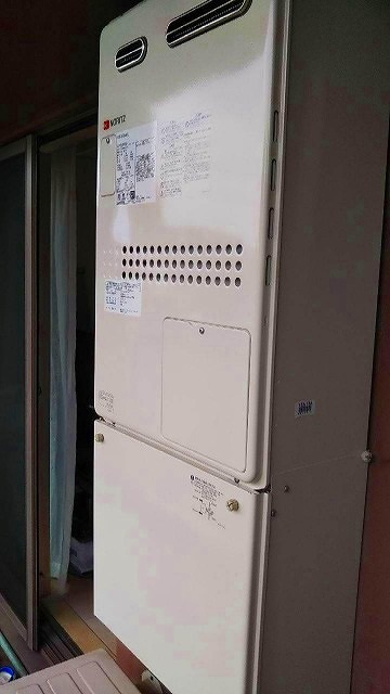 神奈川県大和市 T様 都市ガス ノーリツ 給湯器 GTH-2444AWX3H-1 BL 24号フルオート給湯暖房給湯器 交換工事 交換後