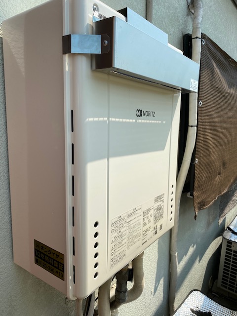 大阪府枚方市 S様 都市ガス ノーリツ給湯器 GT-2460SAWX-1 BL 24号オート追焚付給湯器 交換工事 交換後