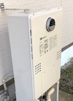 兵庫県神戸市北区 Ｔ様 都市ガス ノーリツエコジョーズ GTH-C2460AW3H BL 24号スタンダード（フルオート）給湯暖房給湯器 交換工事 交換後