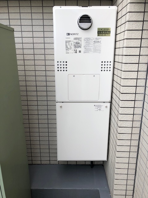 東京都板橋区 Ｔ様 都市ガス ノーリツエコジョーズ GTH-C2460AW3H BL 24号スタンダード（フルオート）給湯暖房給湯器 交換工事 交換後