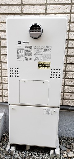 東京都八王子市 N様 都市ガス ノーリツエコジョーズ GTH-C2461AW6H BL 24号スタンダード（フルオート）給湯暖房給湯器 交換工事 交換後