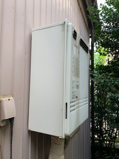 千葉県松戸市 Ｏ様 都市ガス ノーリツ給湯器 GT-1660SAWX-1 BL 16号オート追焚付給湯器 交換工事 交換前