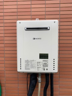 千葉県千葉市中央区 Ａ様 都市ガス ノーリツ給湯器 GT-2460SAWX-1 BL 24号オート追焚付給湯器 交換工事 交換後