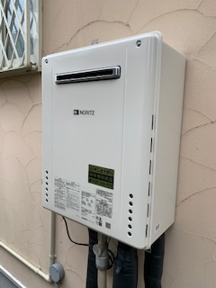 千葉県佐倉市 Ｈ様 都市ガス ノーリツ給湯器 GT-2460SAWX-1 BL 24号オート追焚付給湯器 交換工事 交換後