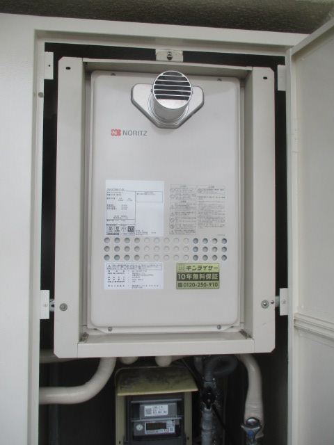 大阪府大阪市西区 N様 都市ガス ノーリツ給湯器 GQ-1627AWX-T-DX BL 16号高温水供給式給湯器 交換工事 交換後