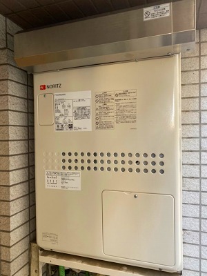 東京都中央区 Ｓ様 都市ガス ノーリツ給湯器 GTH-2444AWX3H-1 BL 24号フルオート給湯暖房給湯器 交換工事 交換後
