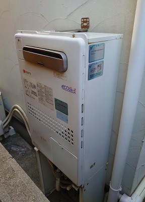 兵庫県川西市 Ｍ様 都市ガス ノーリツエコジョーズ GTH-C2460AW3H BL 24号スタンダード（フルオート）給湯暖房給湯器 交換工事 交換前