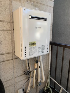 大阪府東大阪市 Ｎ様 都市ガス ノーリツ給湯器 GT-2460AWX-1 BL 24号フルオート追焚付給湯器 交換工事 交換後