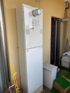 兵庫県明石市 Ｕ様 都市ガス ノーリツエコジョーズ GTH-CP2460SAW3H-T BL 24号シンプル（オート）給湯暖房給湯器 交換工事 交換後