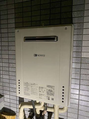 東京都荒川区 Ｈ様 都市ガス ノーリツ給湯器 GT-1660AWX-1 BL 16号フルオート追焚付給湯器 交換工事 交換後