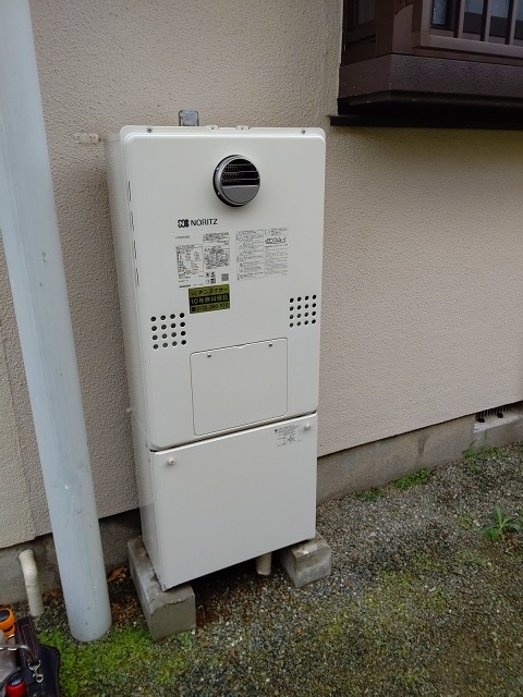 神奈川県藤沢市 Y様 都市ガス ノーリツエコジョーズ GTH-C2461AW6H BL 24号スタンダード（フルオート）給湯暖房給湯器 交換工事 交換後