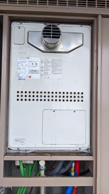 東京都杉並区 Ｙ様 都市ガス ノーリツ給湯器 GTH-2444AWX3H-T-1 BL 24号フルオート給湯暖房給湯器 交換工事 交換前