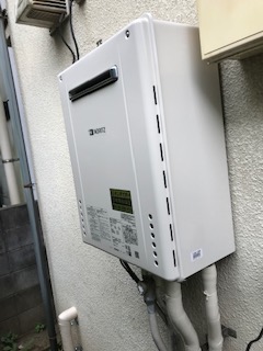 東京都小金井市 Ｍ様 都市ガス ノーリツ給湯器 GT-2060SAWX-1 BL 20号オート追焚付給湯器 交換工事 交換後