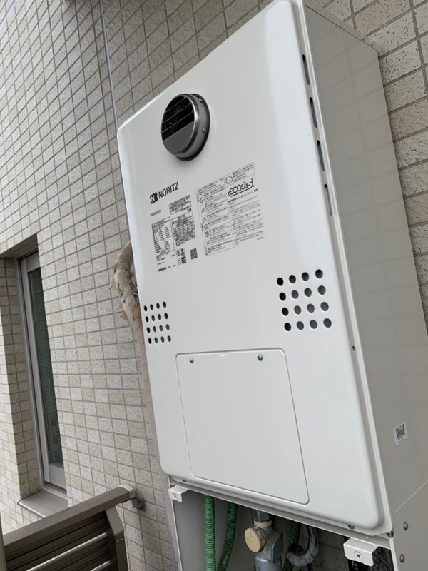 東京都足立区 Ｔ様 都市ガス ノーリツエコジョーズ GTH-C2460AW3H BL 24号スタンダード（フルオート）給湯暖房給湯器 交換工事 交換後