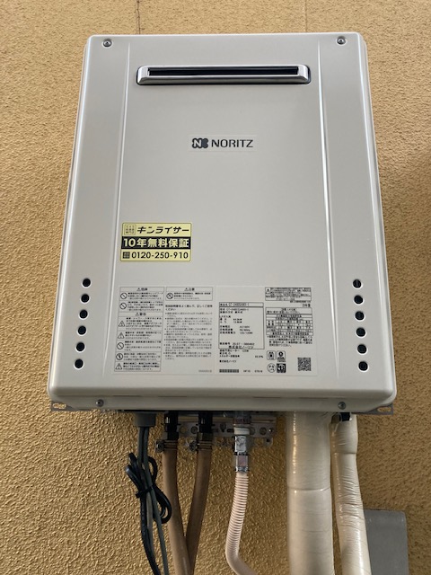 兵庫県明石市 Ｏ様 LPガス ノーリツ給湯器 GT-2460SAWX-1 BL 24号オート追焚付給湯器 交換工事 交換後
