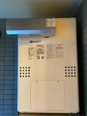 東京都新宿区 Ｍ様 都市ガス ノーリツエコジョーズ GTH-C2461AW6H BL 24号スタンダード（フルオート）給湯暖房給湯器 交換工事 交換後